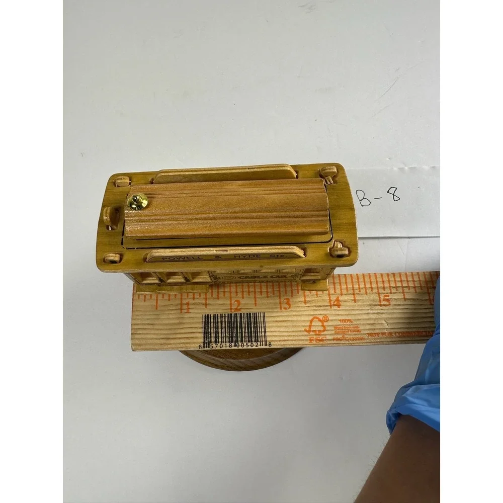 Vintage San Francisco Cable Car Wooden Souvenir Powell & Hyde St. B-8